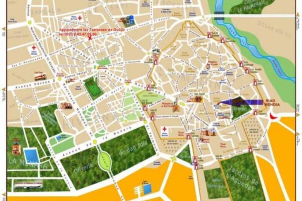 Apartmán Les Terrasses De Gueliz Marakéš Exteriér fotografie